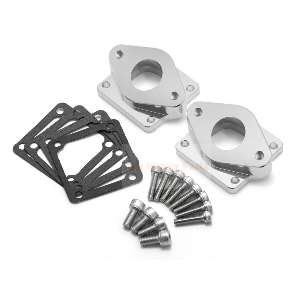 Intake Manifolds Kit Dual Boots 26 - 28mm Carbs Carburetor Fits for Yamaha Banshee 350 - Fab Heavy Parts