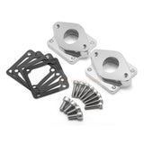 Intake Manifolds Kit Dual Boots 26 - 28mm Carbs Carburetor Fits for Yamaha Banshee 350 - Fab Heavy Parts