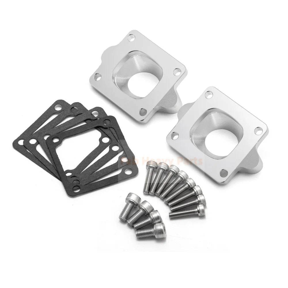 Intake Manifolds Kit Dual Boots 26 - 28mm Carbs Carburetor Fits for Yamaha Banshee 350 - Fab Heavy Parts