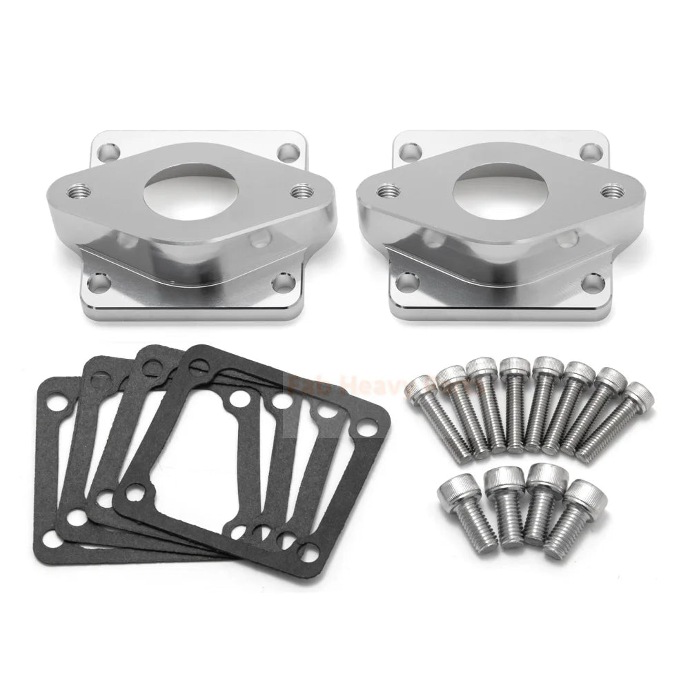 Intake Manifolds Kit Dual Boots 26 - 28mm Carbs Carburetor Fits for Yamaha Banshee 350 - Fab Heavy Parts