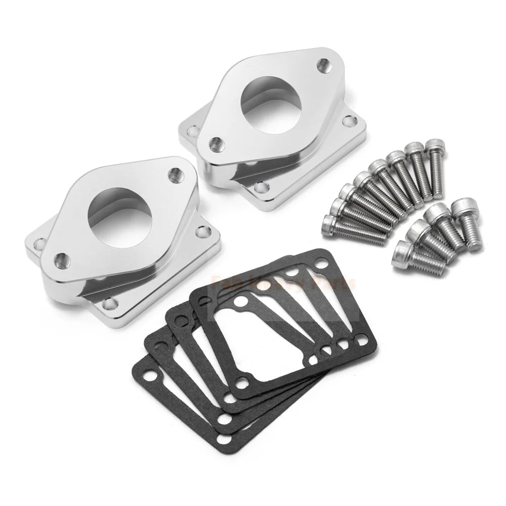 Intake Manifolds Kit Dual Boots 26 - 28mm Carbs Carburetor Fits for Yamaha Banshee 350 - Fab Heavy Parts