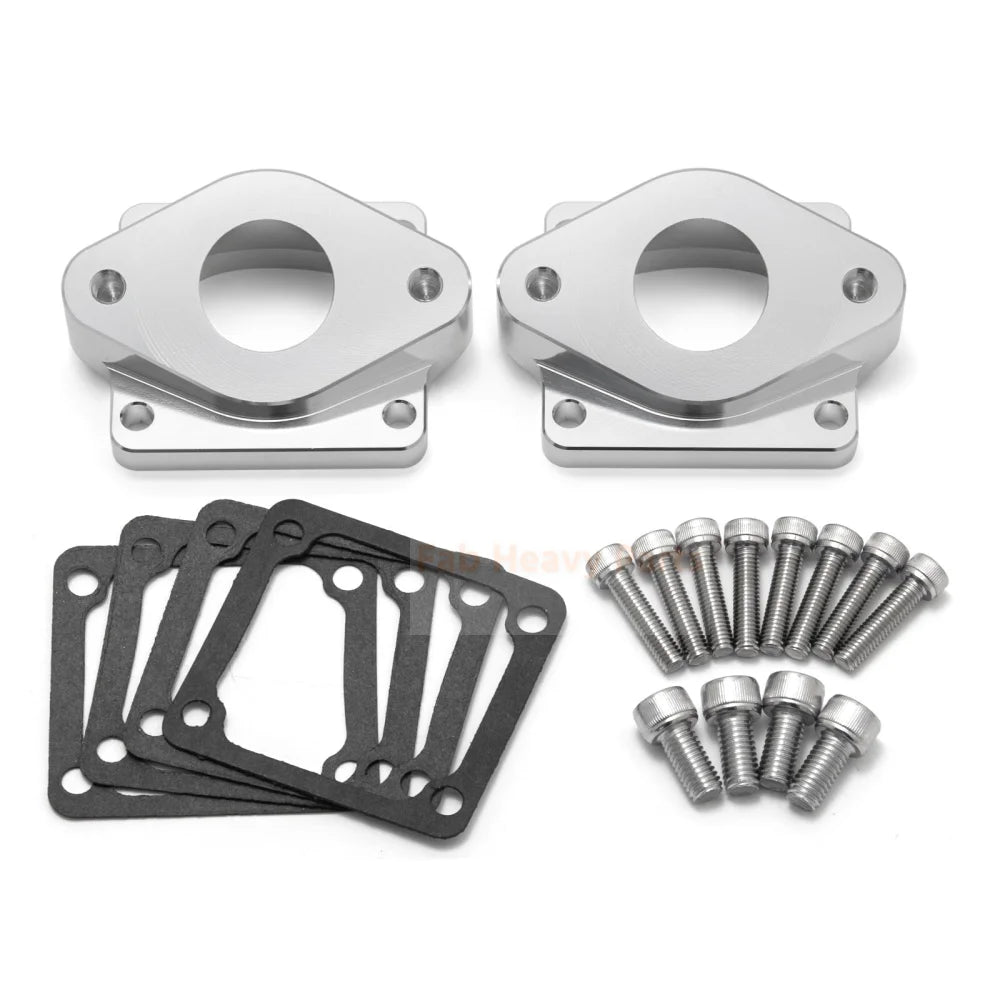 Intake Manifolds Kit Dual Boots 26 - 28mm Carbs Carburetor Fits for Yamaha Banshee 350 - Fab Heavy Parts