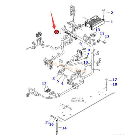 Internal Cabin Wiring Harness 20Y - 06 - 31110 Fits for Komatsu Excavator PC200 - 7 PC200LC - 7 PC210 - 7 PC210LC - 7 PC270 - 7 PC270LC - 7L - Fab Heavy Parts