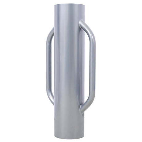 Iron Fence Post Driver with Handle 37LB Metal Heavy Duty T Post Pounder Rammer - Grey - Fab Heavy Parts