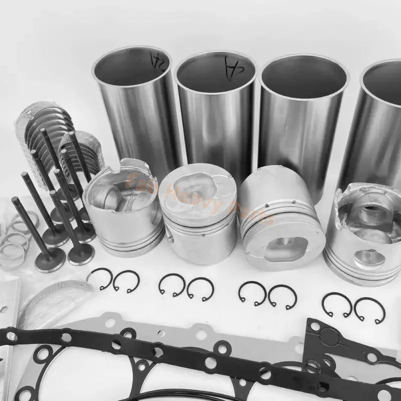 Isuzu 4JB1 Engine Overhaul Rebuild Kit for Sumitomo SH60 Hitachi EX60UR Excavator - Fab Heavy Parts