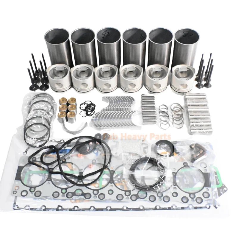 Isuzu 6BB1 Engine Overhaul Rebuild Kit Hitachi EX160WD Excavator - Fab Heavy Parts