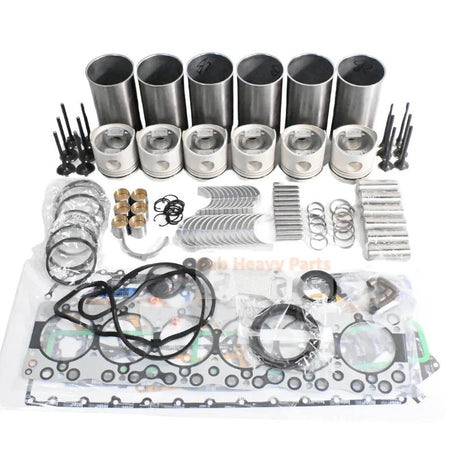 Isuzu 6BB1 Engine Overhaul Rebuild Kit Hitachi EX160WD Excavator - Fab Heavy Parts