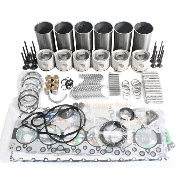 Isuzu 6BB1 Engine Overhaul Rebuild Kit Hitachi EX160WD Excavator - Fab Heavy Parts