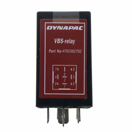 9 Pins 4700382782 Roller Grader VBS Relay for Dynapac 382782 CC422 CC522 CC622
