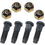 4X Lug Nut and Stud Kit 6709170 6564669 Aftermarket Replacement For Bobcat Skid S220 S250 S300 A220 A300