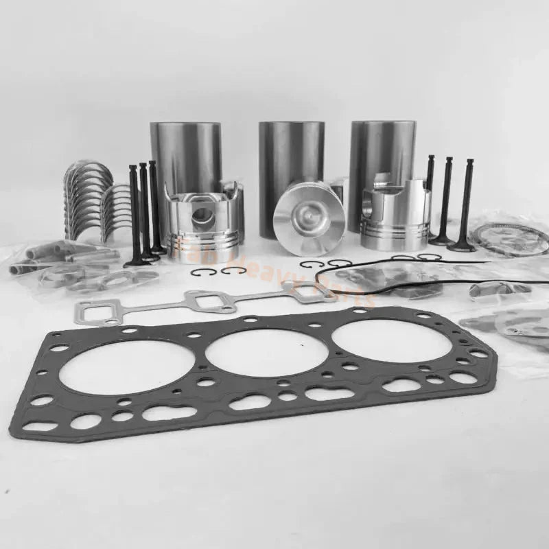 Kobelco Excavator SK030 - 2 Yanmar Engine 3TNE84 3TNE84T Fits Komatsu Engine 3D84E Overhaul Rebuild Kit - Fab Heavy Parts