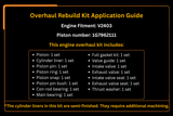 Kubota V2403 Engine Overhaul Rebuild Kit Piston Number 1G796 - 2111 - Fab Heavy Parts