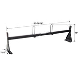 Ladder Roof Racks with Rear Roller 3 Bar 800 Lbs Capacity Heavy - Duty Steel Roof Racks for Van with Rain Gutter Only - Fab Heavy Parts