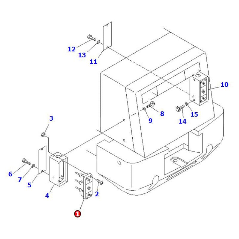 Lamp Assembly 421 - 06 - 23210 Fits for Komatsu Wheel Loader WA100 - 3A WA120 - 3 WA180 - 3 WA300L - 3 WA380 - 5 WA450 - 3 WA700 - 3 WA80 - 3 WA900 - 3 - Fab Heavy Parts