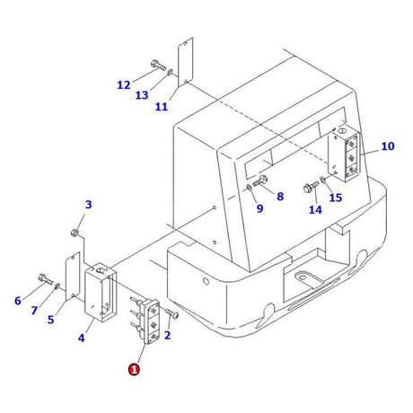 Lamp Assembly 421 - 06 - 23210 Fits for Komatsu Wheel Loader WA100 - 3A WA120 - 3 WA180 - 3 WA300L - 3 WA380 - 5 WA450 - 3 WA700 - 3 WA80 - 3 WA900 - 3 - Fab Heavy Parts