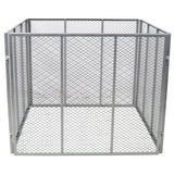 Large Outdoor Compost Bin 172 Gallon Metal Wire Mesh Composter Rust-Proof Coating Square Garden Compost Bin - Fab Heavy Parts
