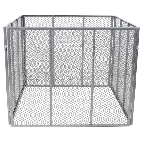 Large Outdoor Compost Bin 172 Gallon Metal Wire Mesh Composter Rust-Proof Coating Square Garden Compost Bin - Fab Heavy Parts
