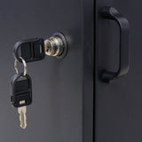 Large Package Delivery Parcel Mail Drop Box Floor Lockable Drop Slot Mail Box with Parcel Compartment - Black - Fab Heavy Parts