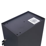 Large Package Delivery Parcel Mail Drop Box Floor Lockable Drop Slot Mail Box with Parcel Compartment - Black - Fab Heavy Parts