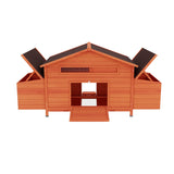 Large Wooden Chicken Coop with 2 Sides Nesting Boxes 2 Free - range Doors Leakproof Tray - Fab Heavy Parts