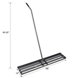 Lawn Leveling Rake Tool 48"x10" Heavy Duty Effort Saving 7FT Steel Handle - Fab Heavy Parts