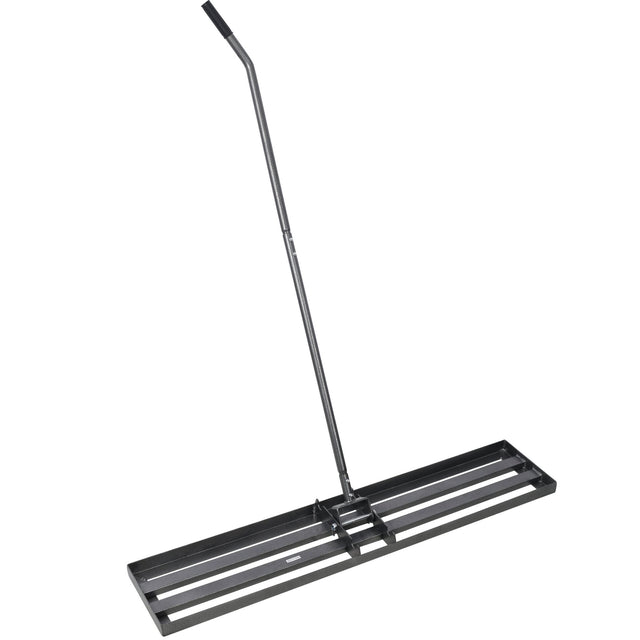 Lawn Leveling Rake Tool 48"x10" Heavy Duty Effort Saving 7FT Steel Handle - Fab Heavy Parts