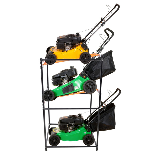 Lawn Mower Display and Storage Rack 3PCS Lawn Mower Storage 330LBS Load Capacity - Fab Heavy Parts