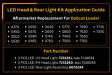 LED Head & Rear Light Kit 6670284 7251341 7251340 Aftermarket Replacement For Bobcat S450 S510 S530 S550 S570 S590 S595 S630 S650 S740 S750 S770 S850 T450 T550 T590 T630 T650 T750 T770 T870 A770 - Fab Heavy Parts