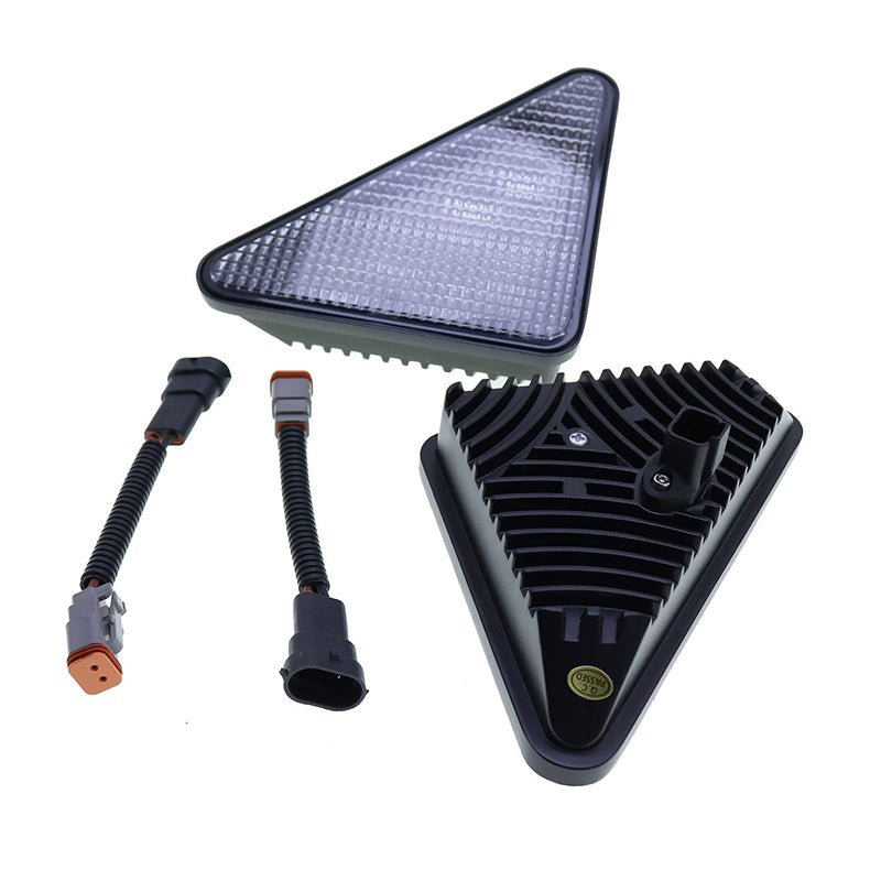 LED Headlight Kit 7259523 & 7259524 Aftermarket Replacement For Bobcat Skid Steer Loader 753 773 863 864 873 963 S130 S150 S160 S175 S185 S205 S220 S250 S300 S330 - Fab Heavy Parts