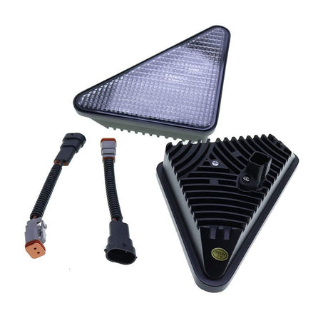 LED Headlight Kit 7259523 & 7259524 Aftermarket Replacement For Bobcat Skid Steer Loader 753 773 863 864 873 963 S130 S150 S160 S175 S185 S205 S220 S250 S300 S330 - Fab Heavy Parts