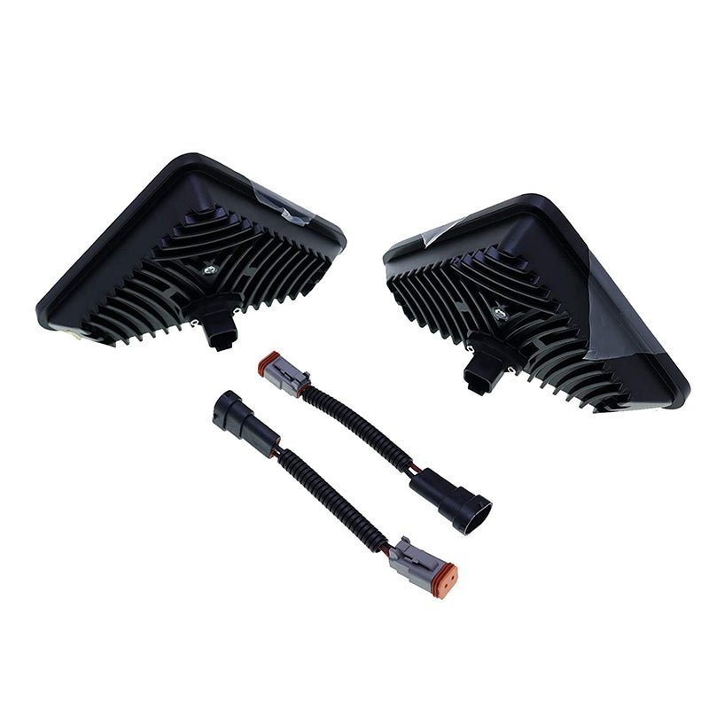 LED Headlight Kit 7259523 & 7259524 Aftermarket Replacement For Bobcat Skid Steer Loader 753 773 863 864 873 963 S130 S150 S160 S175 S185 S205 S220 S250 S300 S330 - Fab Heavy Parts