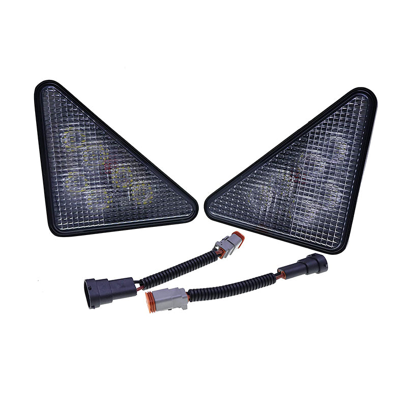 LED Headlight Kit 7259523 & 7259524 Aftermarket Replacement For Bobcat Skid Steer Loader 753 773 863 864 873 963 S130 S150 S160 S175 S185 S205 S220 S250 S300 S330
