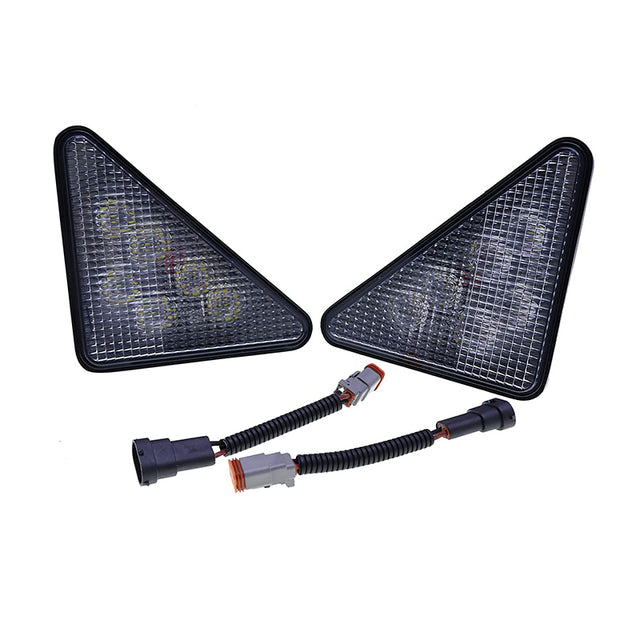LED Headlight Kit 7259523 & 7259524 Aftermarket Replacement For Bobcat Skid Steer Loader 753 773 863 864 873 963 S130 S150 S160 S175 S185 S205 S220 S250 S300 S330