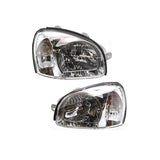 Left and Right Pair Set Headlamps HY2502121 HY2503121 for Hyundai Santa Fe 2001 - 2003 - Fab Heavy Parts