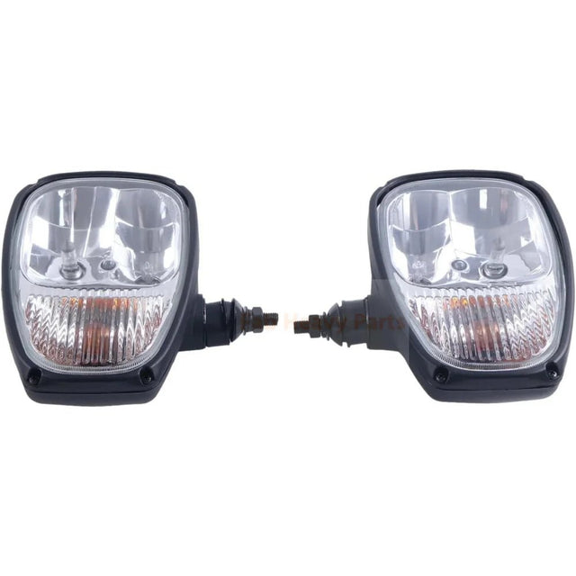 Left & Right Headlamps 17286451 17286452 Fits for Volvo Loader L110H L120H L150H L60H L180H L70H L90H L220H L250H - Fab Heavy Parts