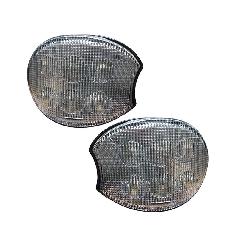 Left & Right Headlight RE205361 RE205362 Fits for John Deere Tractor 7630 7715 7720 7820 7920 7930 - Fab Heavy Parts