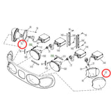 Left & Right Headlight RE205361 RE205362 Fits for John Deere Tractor 7630 7715 7720 7820 7920 7930