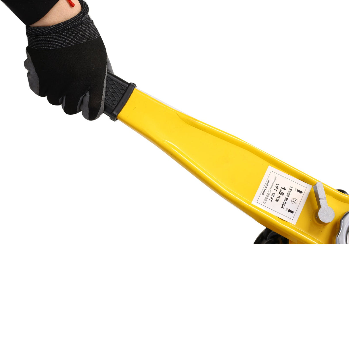 Lever Chain Hoist 1 1/2 Ton 3300LBS Capacity 20 FT with Heavy Duty Hooks Ratchet Block Hoist Lift Puller - Fab Heavy Parts