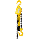 Lever Chain Hoist 1 1/2 Ton 3300LBS Capacity 5 FT with Heavy Duty Hooks Ratchet Block Lift Puller - Yellow - Fab Heavy Parts