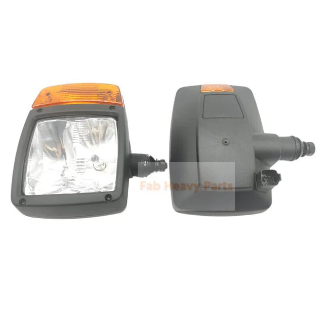 LH RH Headlamp Set 11170059 11170060 Fits For Volvo G900 L60E L70E L90E L110E L120E - Fab Heavy Parts