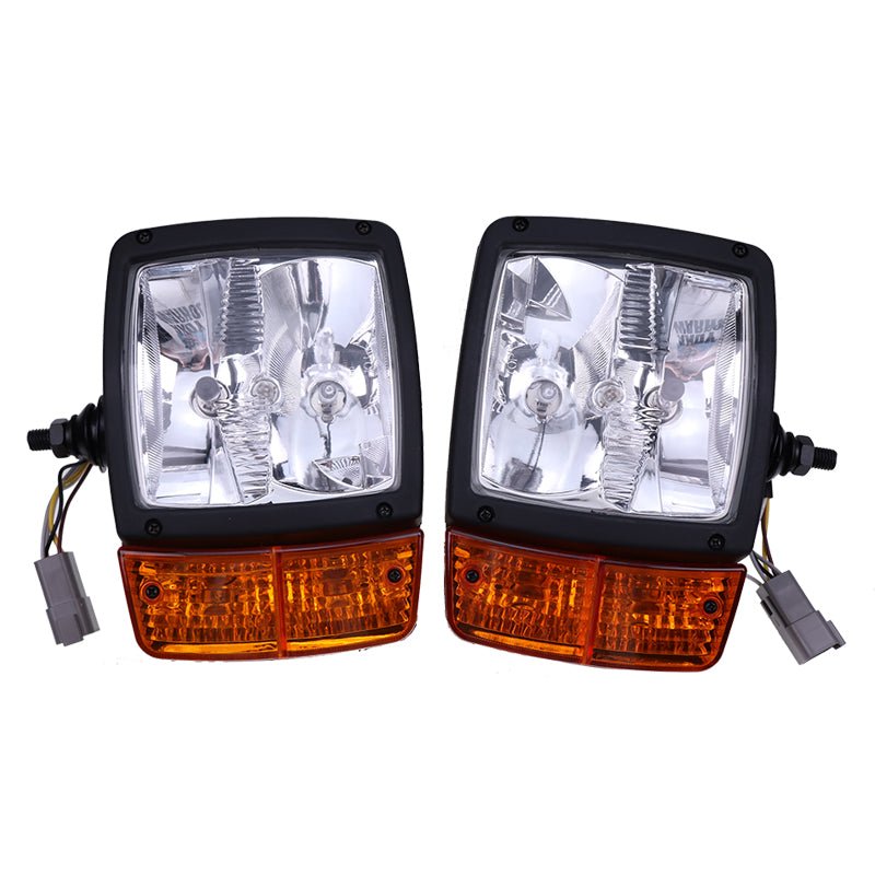 LH & RH Headlamp VOE11170059 VOE11170060 for Volvo G900 L60E L70E L90E L110E L120E - Fab Heavy Parts