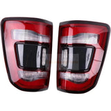LH & RH LED Tail Light With Blind Detection 68262532AH 68262533AH Fits for Dodge Ram Pickup Truck 1500 2019 - 2022 - Fab Heavy Parts