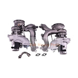 LH & RH Turbo RHF5 Turbocharger 302370 302369 Fits for Maserati M156 M157 321.MA1T14 Engine Ghibli Quattroporte Levante Q4 V6 3.0L - Fab Heavy Parts