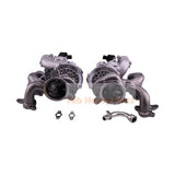 LH & RH Turbo RHF5 Turbocharger 302370 302369 Fits for Maserati M156 M157 321.MA1T14 Engine Ghibli Quattroporte Levante Q4 V6 3.0L - Fab Heavy Parts