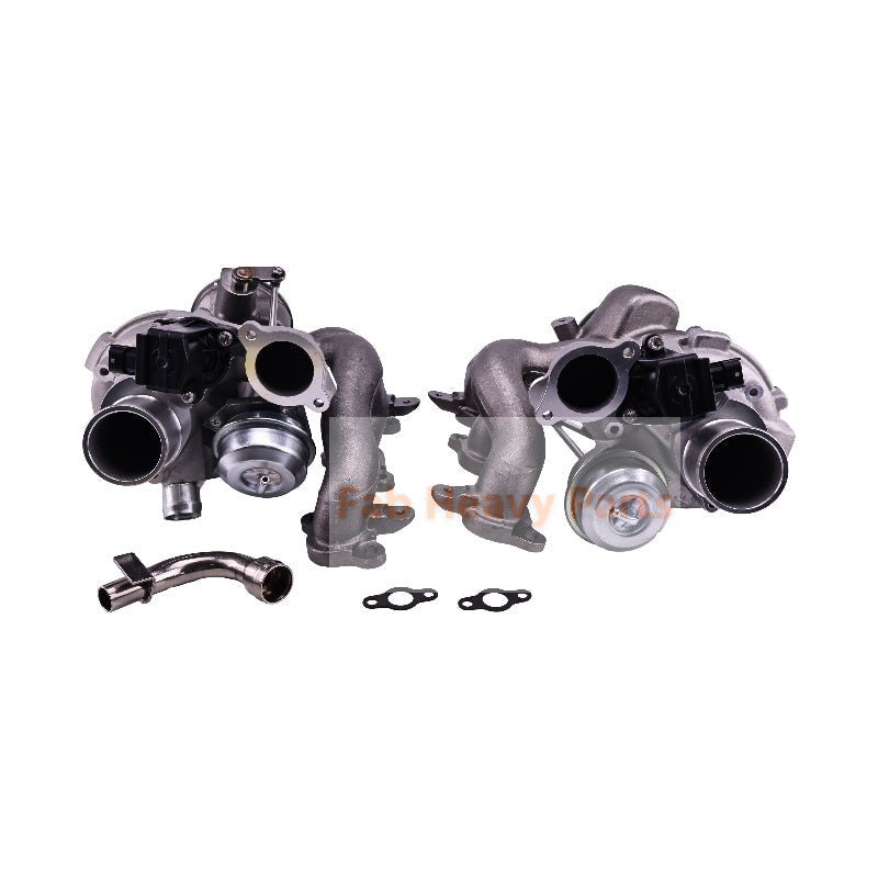 LH & RH Turbo RHF5 Turbocharger 302370 302369 Fits for Maserati M156 M157 321.MA1T14 Engine Ghibli Quattroporte Levante Q4 V6 3.0L - Fab Heavy Parts