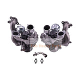 LH & RH Turbo RHF5 Turbocharger 302370 302369 Fits for Maserati M156 M157 321.MA1T14 Engine Ghibli Quattroporte Levante Q4 V6 3.0L - Fab Heavy Parts