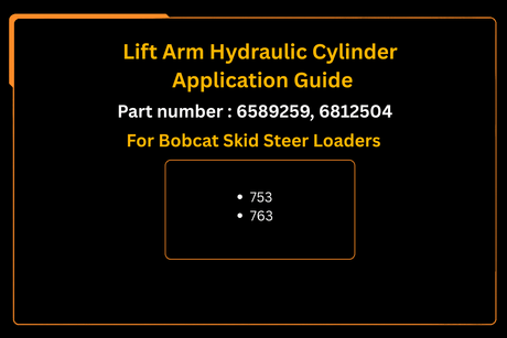 Lift Arm Hydraulic Cylinder 6589259 6812504 Aftermarket Replacement For Bobcat 753 763 - Fab Heavy Parts
