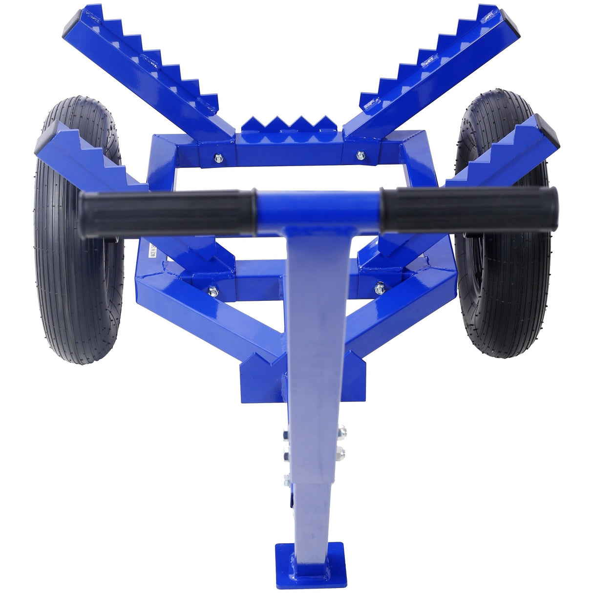 Log Dolly With Load Binder And Choker Chain 440LB With 2PCS 16in Air Tires - Blue - Fab Heavy Parts