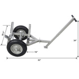 Log Dolly With Load Binder and Choker Chain 440Lbs - Fab Heavy Parts