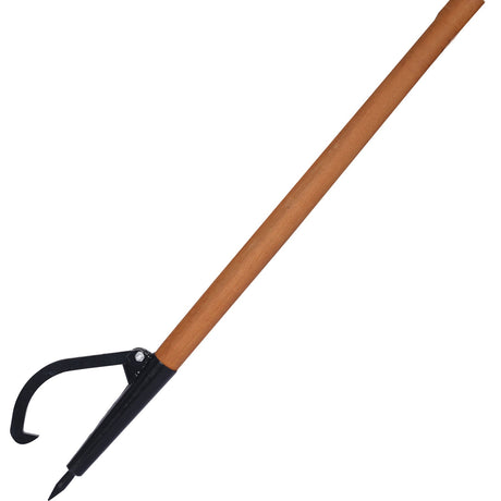 Log Peavy 49" Wood Loging Tool Roller Cant Hook Wooden Handle - Fab Heavy Parts